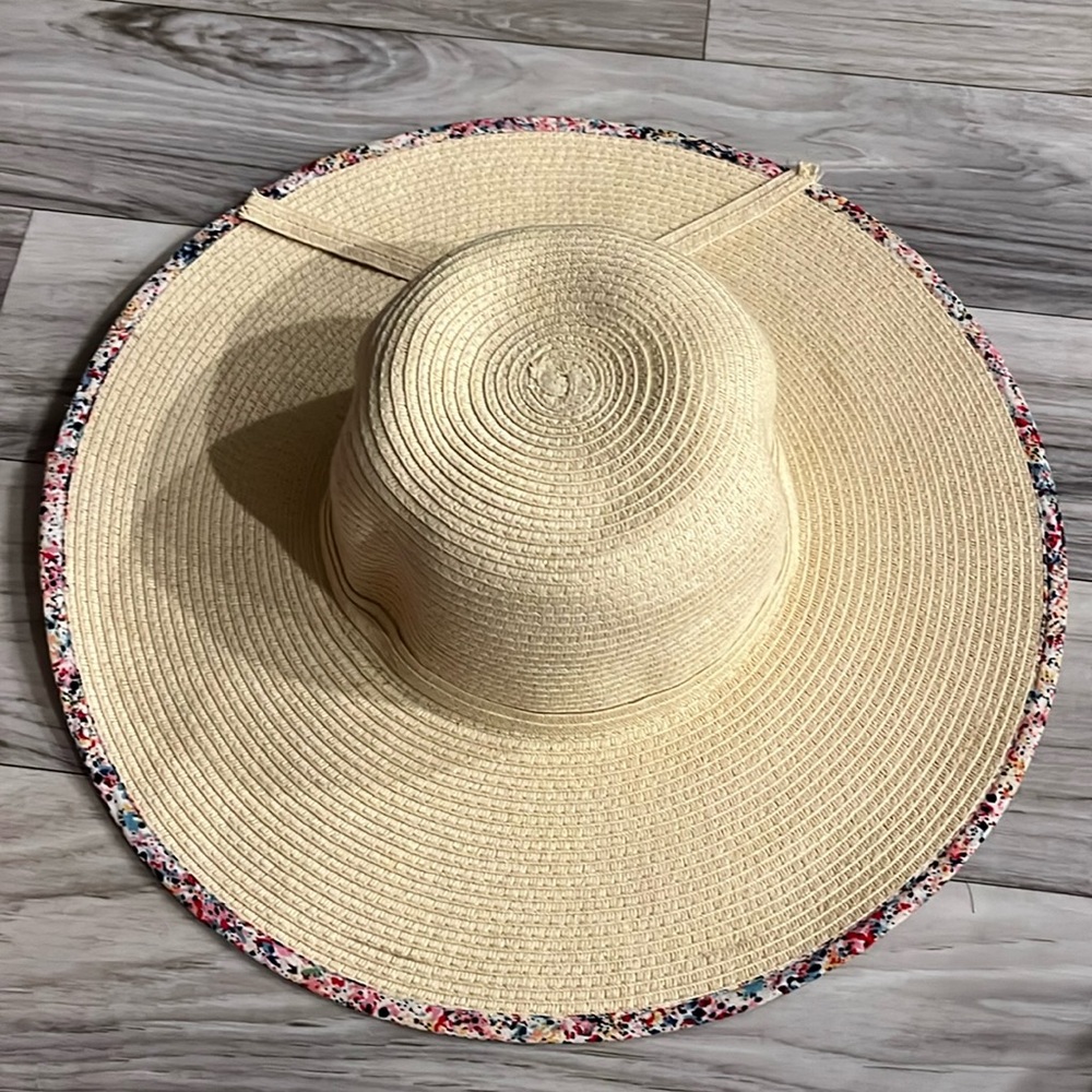 D&Y Straw Fabric Sun Hat